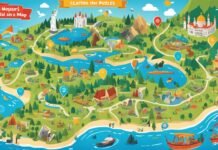 Mapa Infantil Interativo e Educativo para Crianças Mapa Infantil