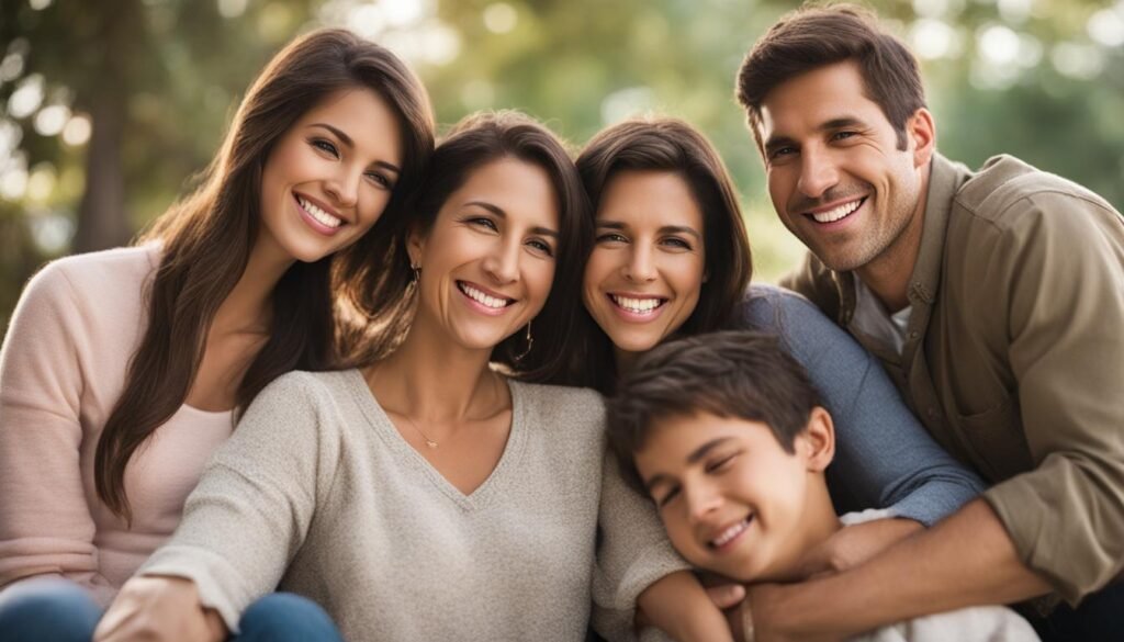 Relações familiares, amizade, apoio emocional